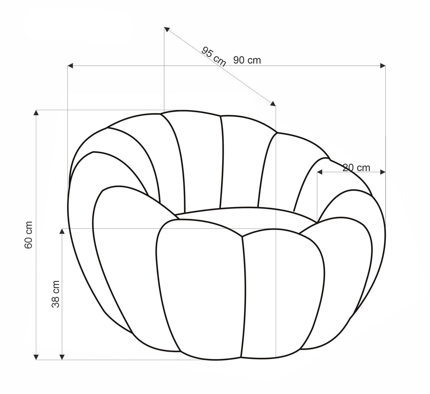 Atzveltnes krēsls Gasp 90/60/95 cm sinepes - N1 Home