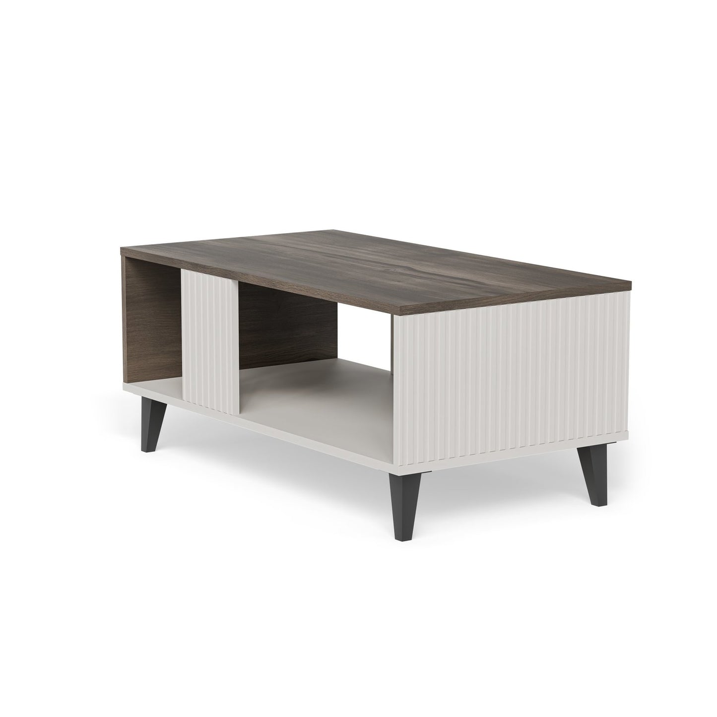 Kafijas galdiņš Berlin 92/50/40 cm kašmirs/ valrieksts - N1 Home