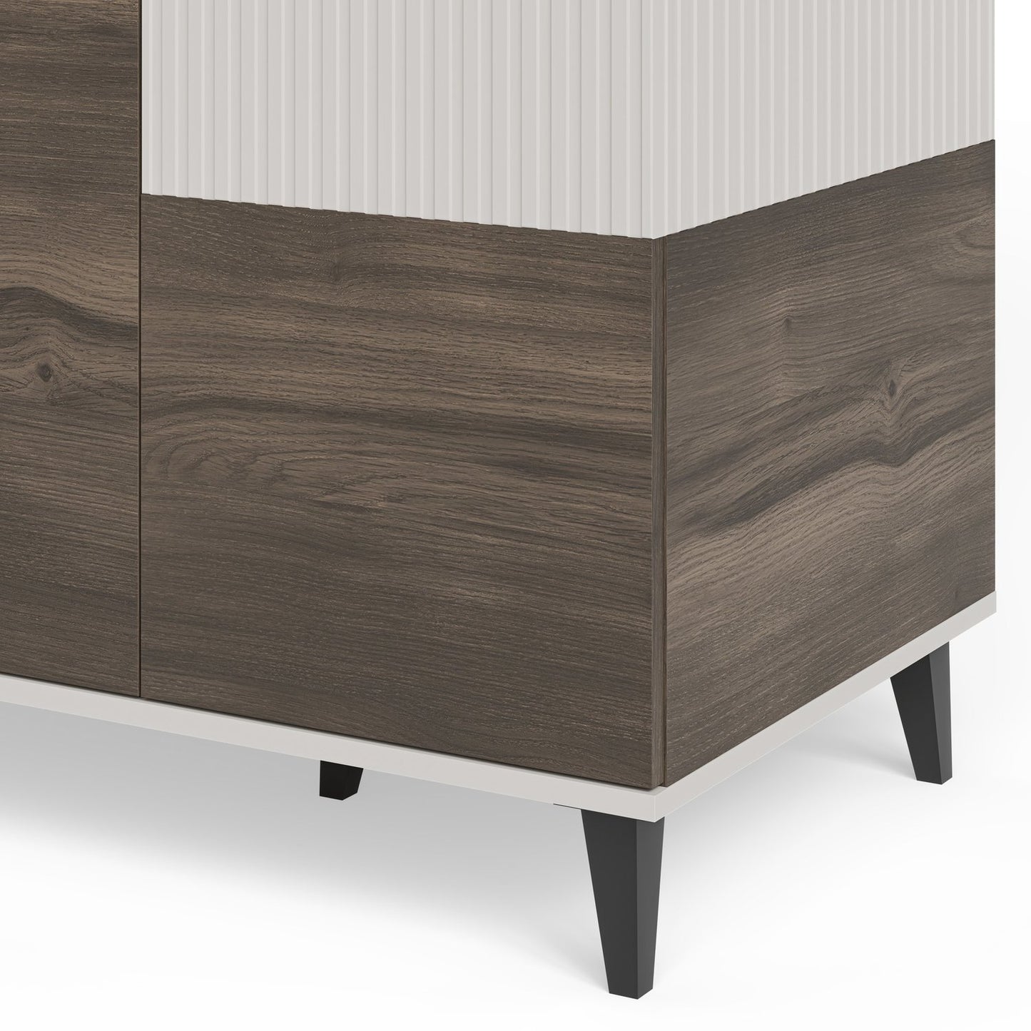 Skapis Berlin 90/55/182 cm kašmirs/valrieksts