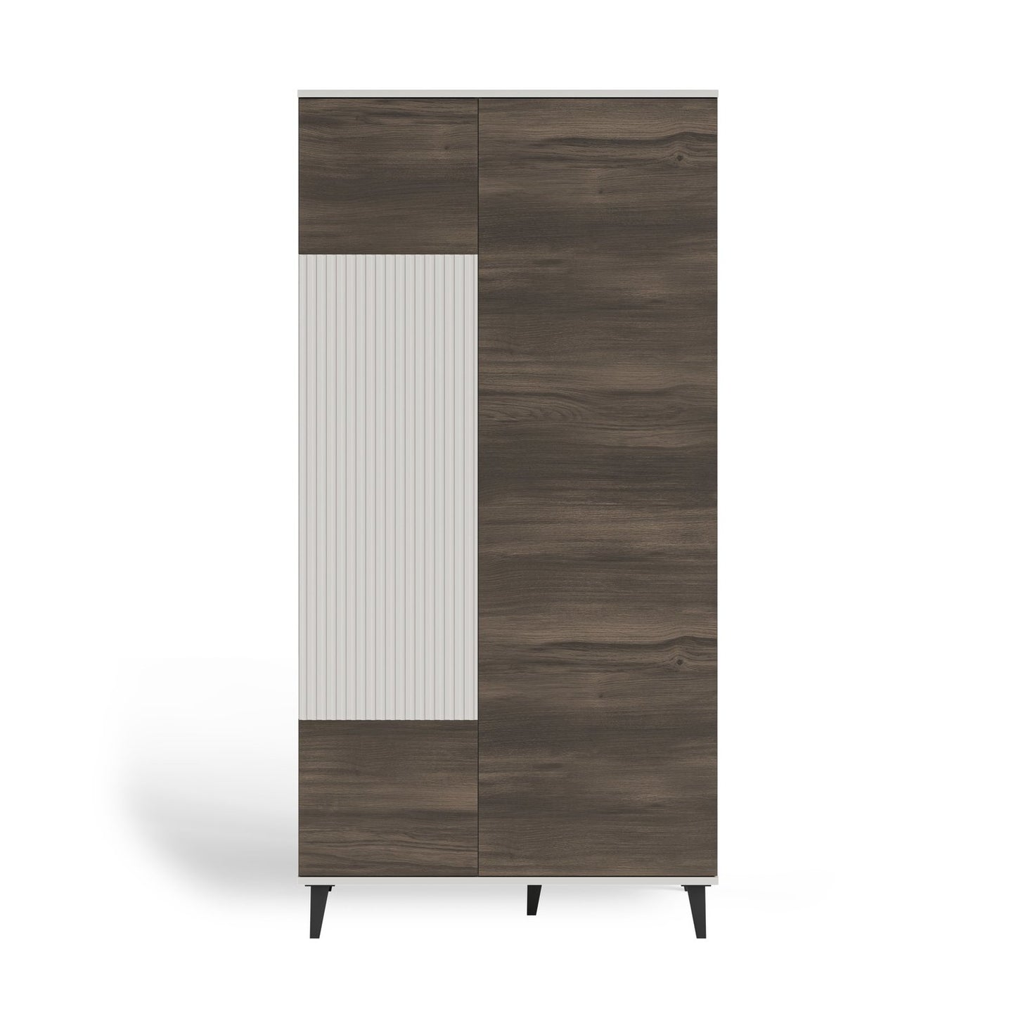 Skapis Berlin 90/55/182 cm kašmirs/valrieksts