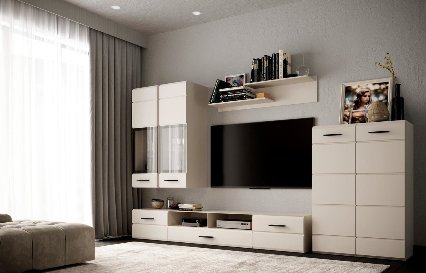 Mēbeļu komplekts Valena 280 cm kašmirs