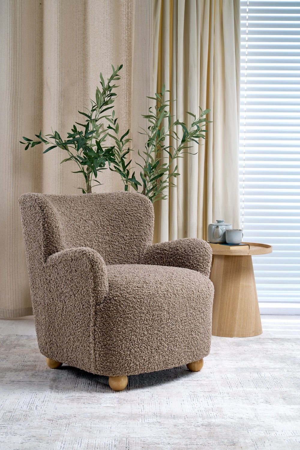 Krēsls Clau 80/80/82/50 cm krēms
