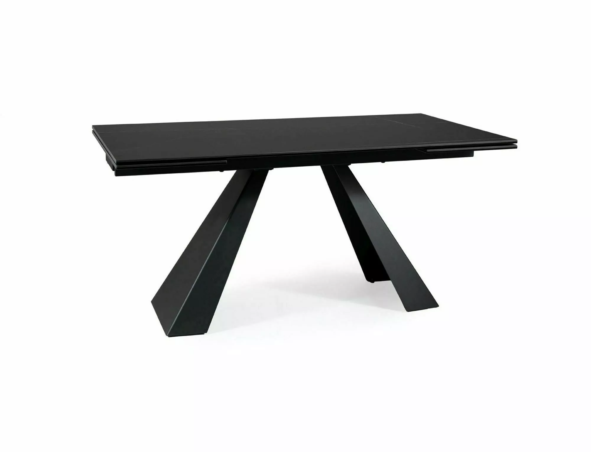 Galds SH 77/90/160(240) cm melns - N1 Home