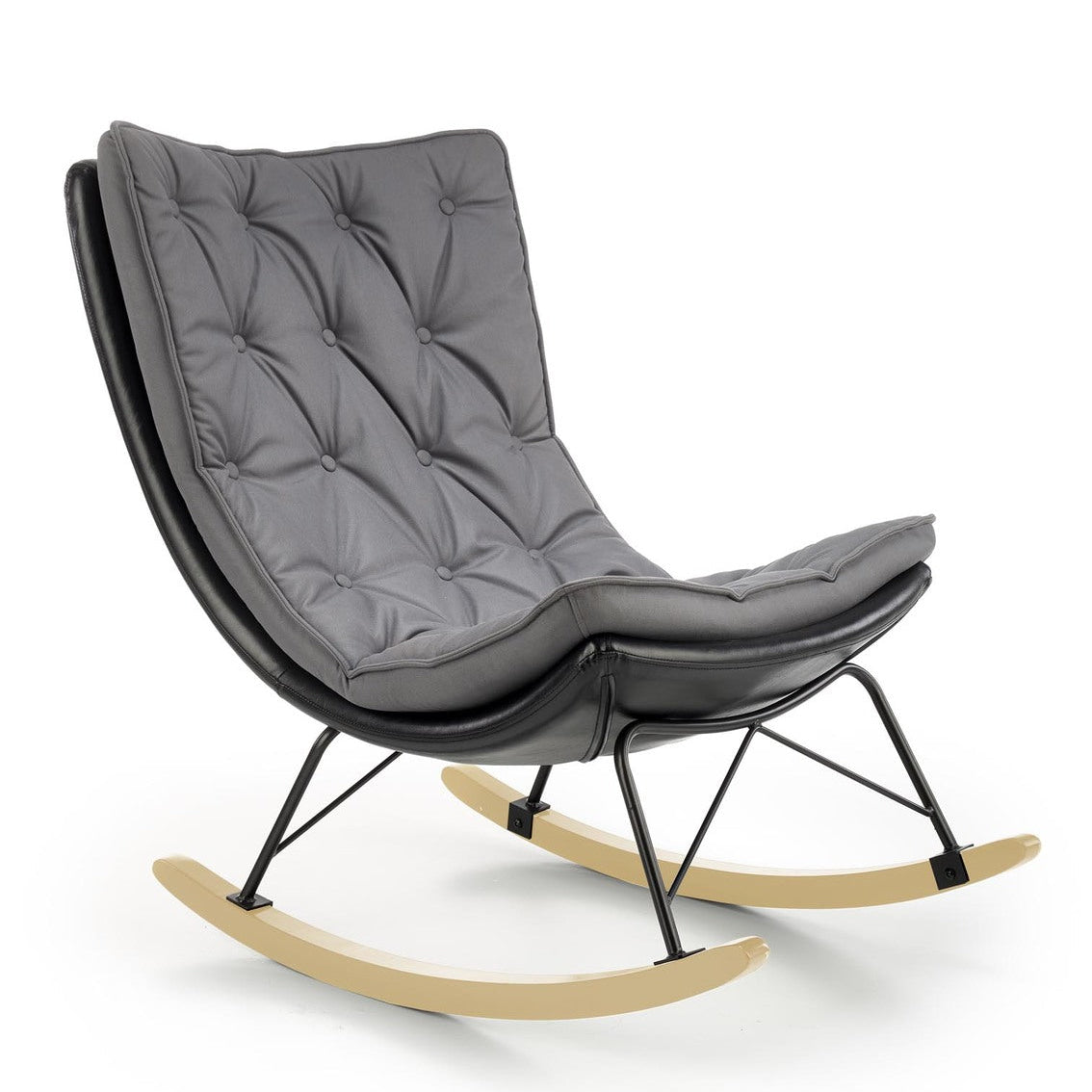 Krēsls Indi 72/110/100/42 cm tumši pelēks/ melns - N1 Home