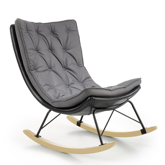 Krēsls Indi 72/110/100/42 cm tumši pelēks/ melns - N1 Home