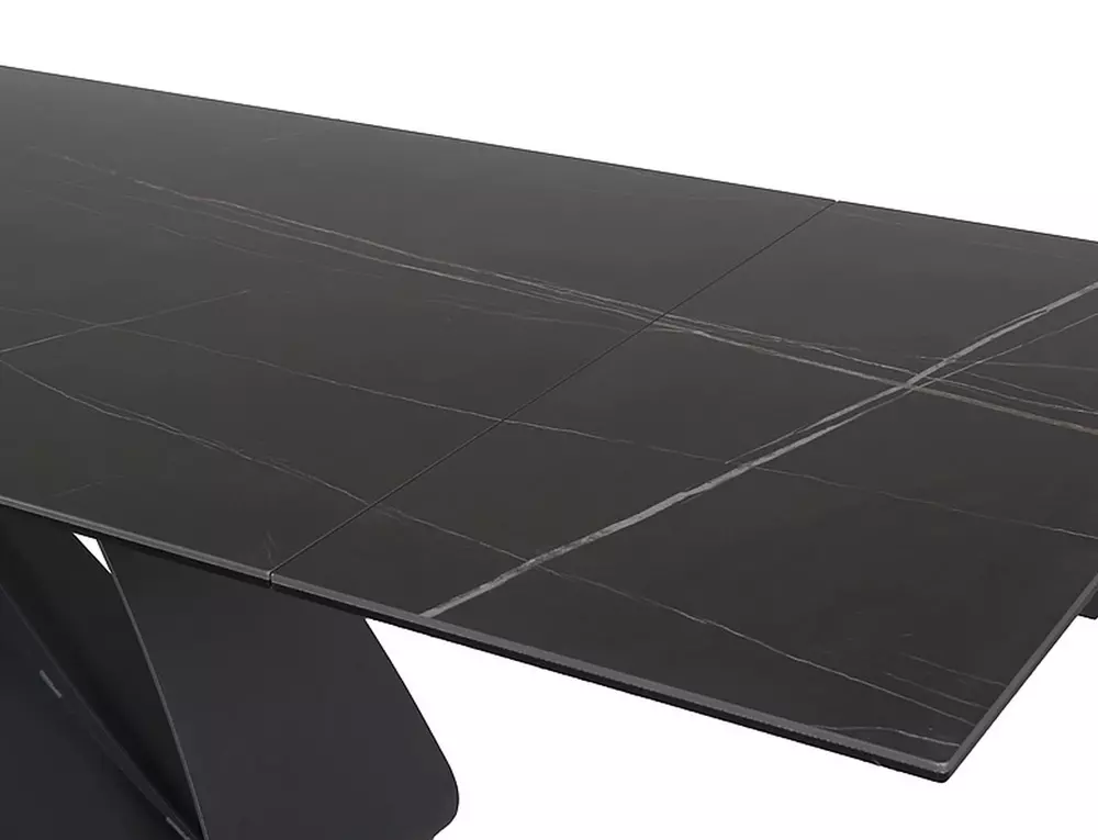 Galds KOSTO 76/90/160(240) cm melns - N1 Home