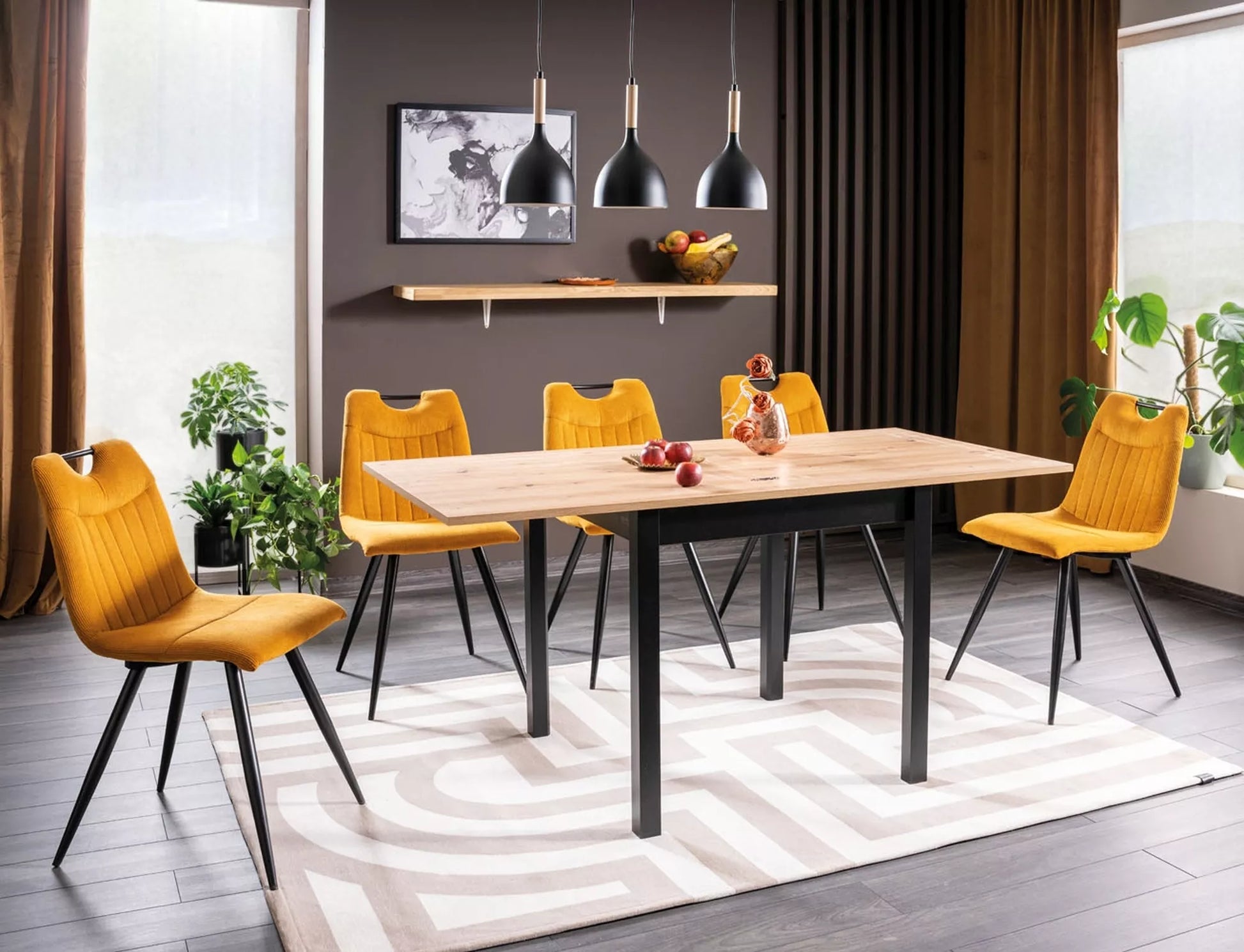 Galds Flisk 50/50 cm ozols - N1 Home