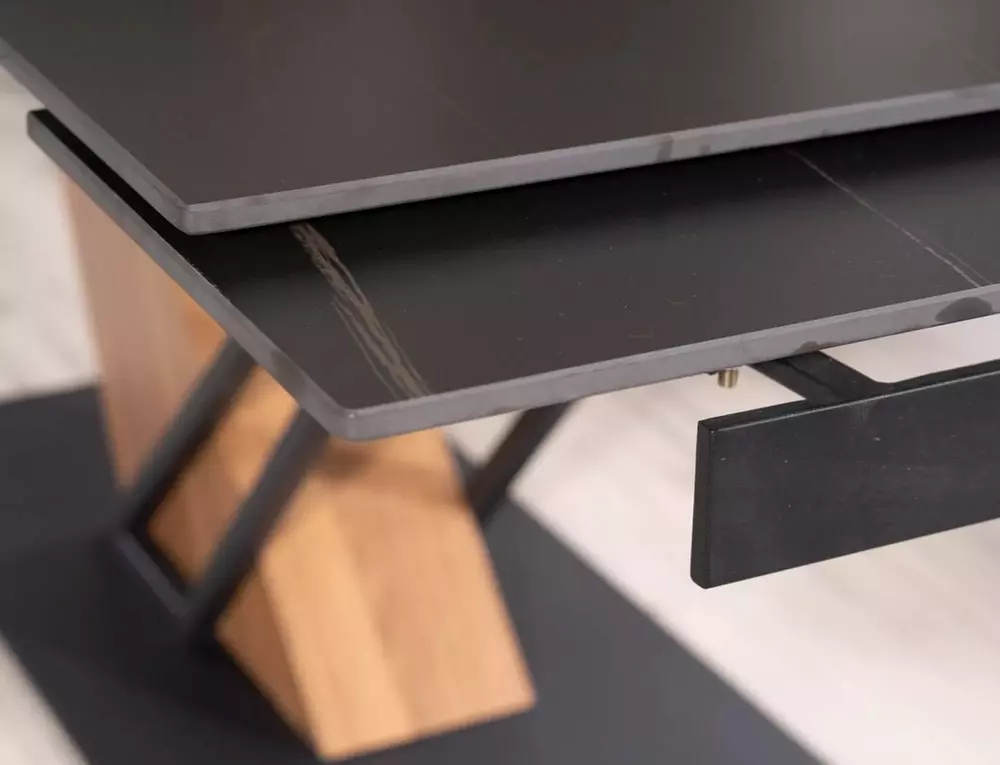 Galds GENEVA 75/90/160(180)/220(240) melns - N1 Home