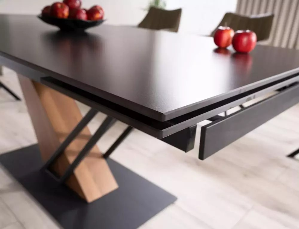 Galds GENEVA 75/90/160(180)/220(240) melns - N1 Home