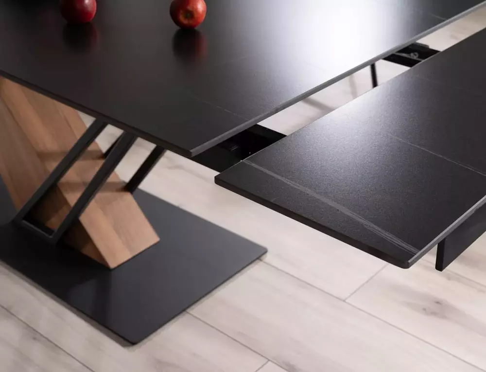 Galds GENEVA 75/90/160(180)/220(240) melns - N1 Home