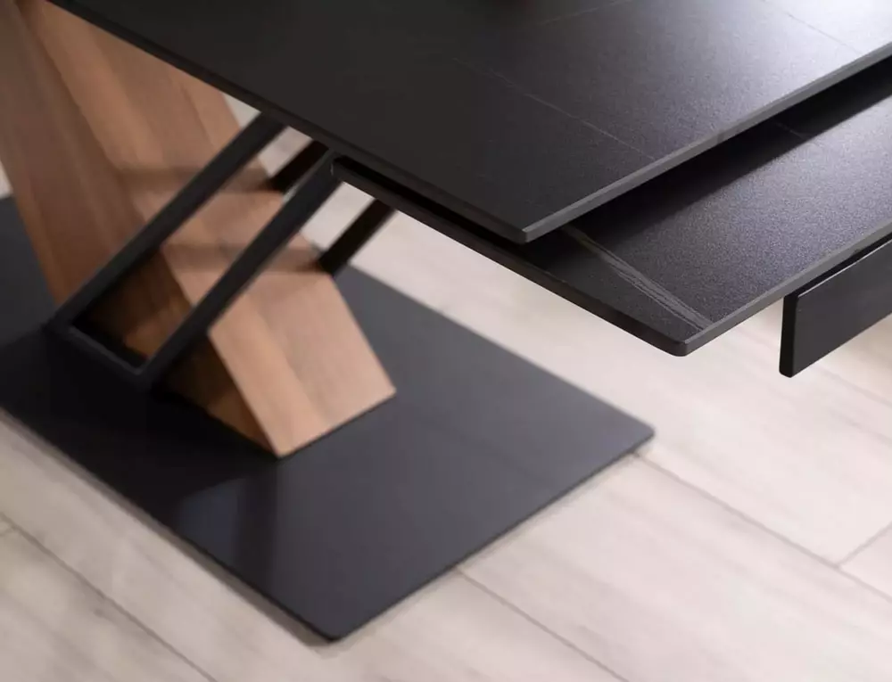 Galds GENEVA 75/90/160(180)/220(240) melns - N1 Home