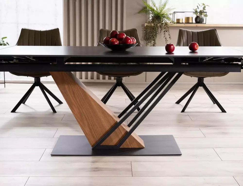 Galds GENEVA 75/90/160(180)/220(240) melns - N1 Home