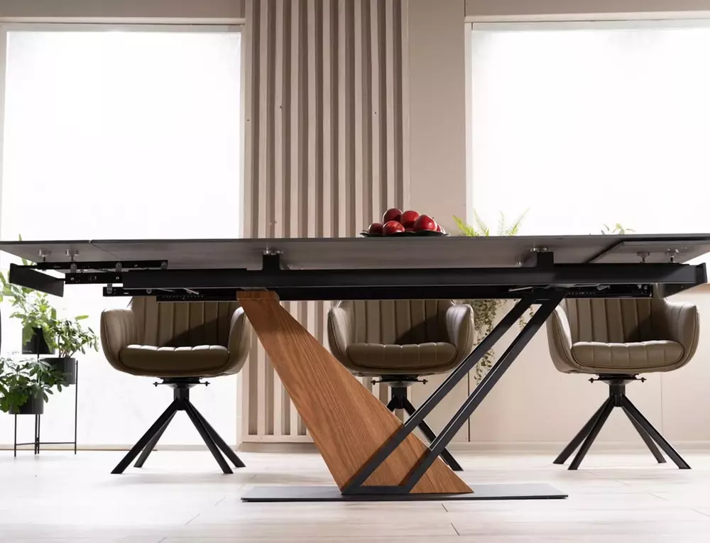 Galds GENEVA 75/90/160(180)/220(240) melns - N1 Home