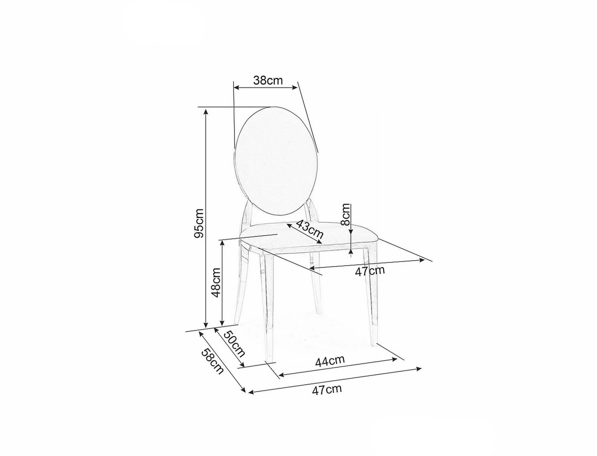 Krēsls Gambit 43/48/47 melns - N1 Home