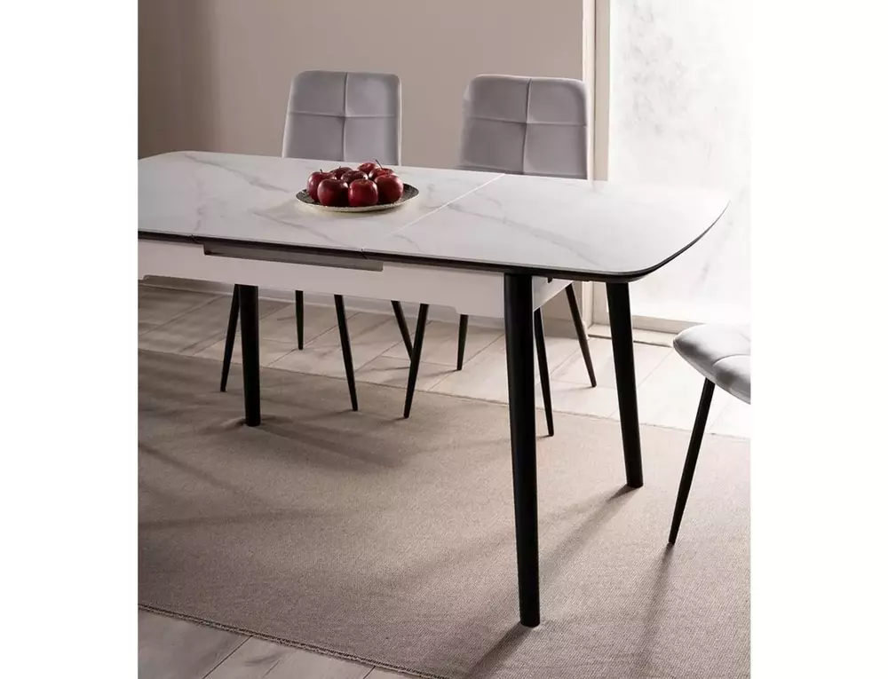 Galds KORFU 80/76/120 cm balts - N1 Home