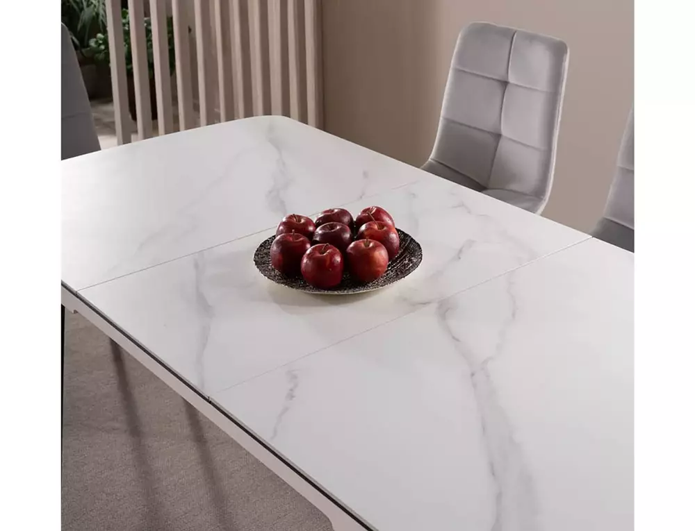 Galds KORFU 80/76/120 cm balts - N1 Home