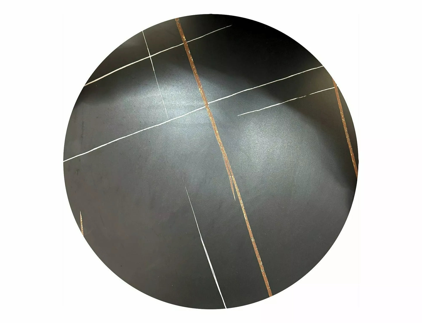 Galds ESP melns marmors / matēts melns 80x80 cm - N1 Home