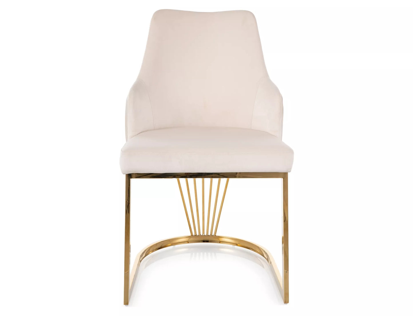 Krēsls Alurd 89/52/48 cm krēms/zelts - N1 Home