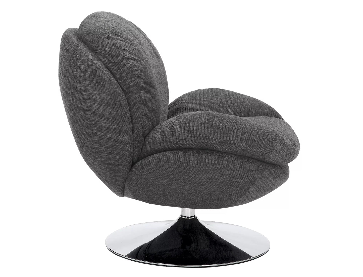 Krēsls Robs 83/45/62 cm pelēks/hroms - N1 Home