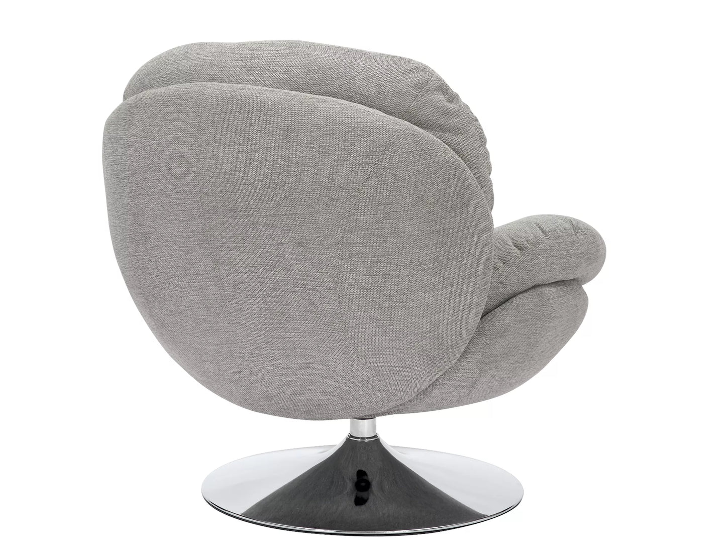 Krēsls Robs 83/45/62 cm gaiši pelēks/hroms - N1 Home