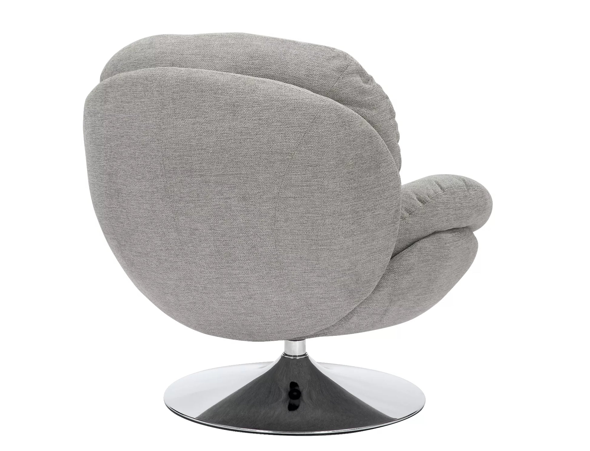 Krēsls Robs 83/45/62 cm gaiši pelēks/hroms - N1 Home