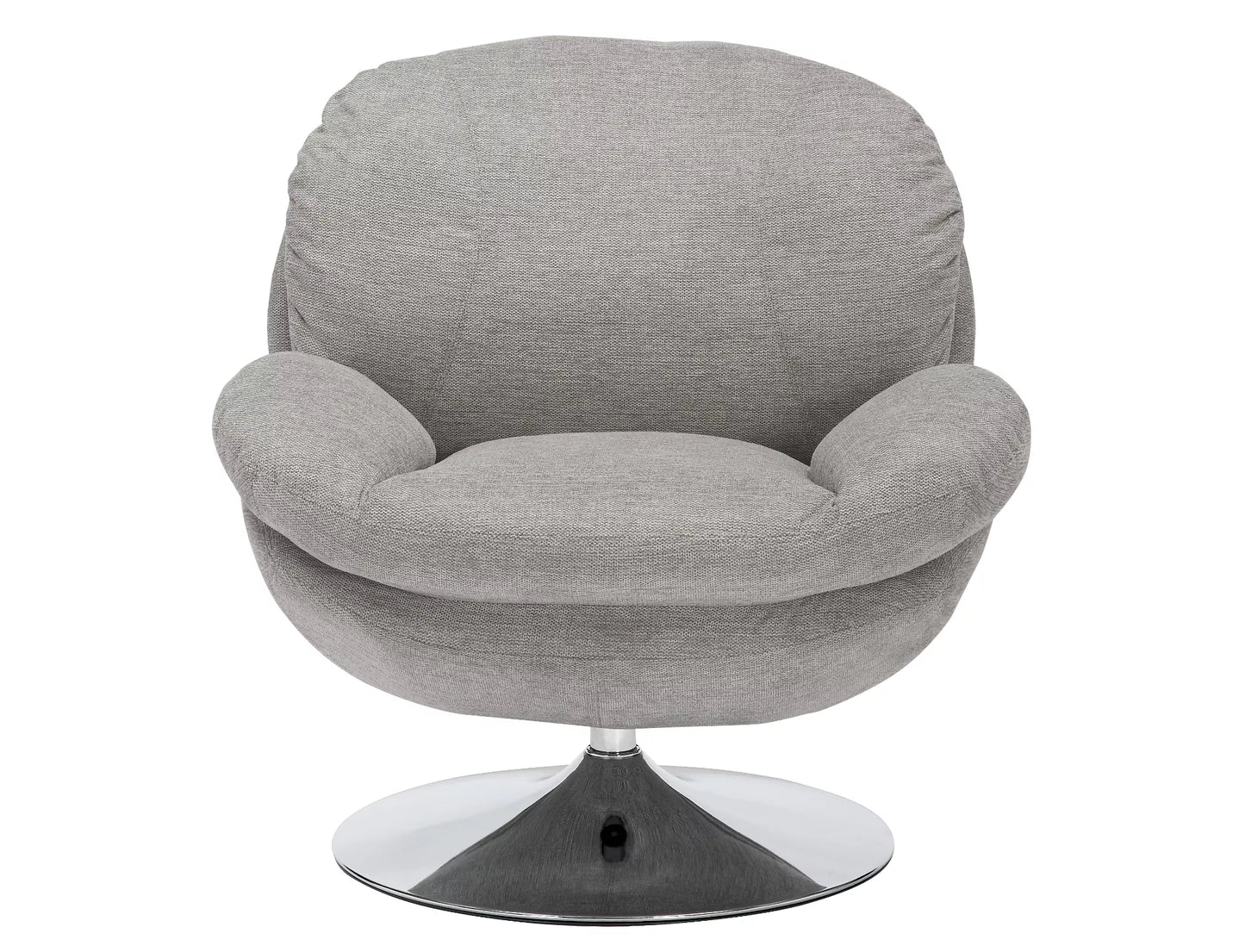 Krēsls Robs 83/45/62 cm gaiši pelēks/hroms - N1 Home