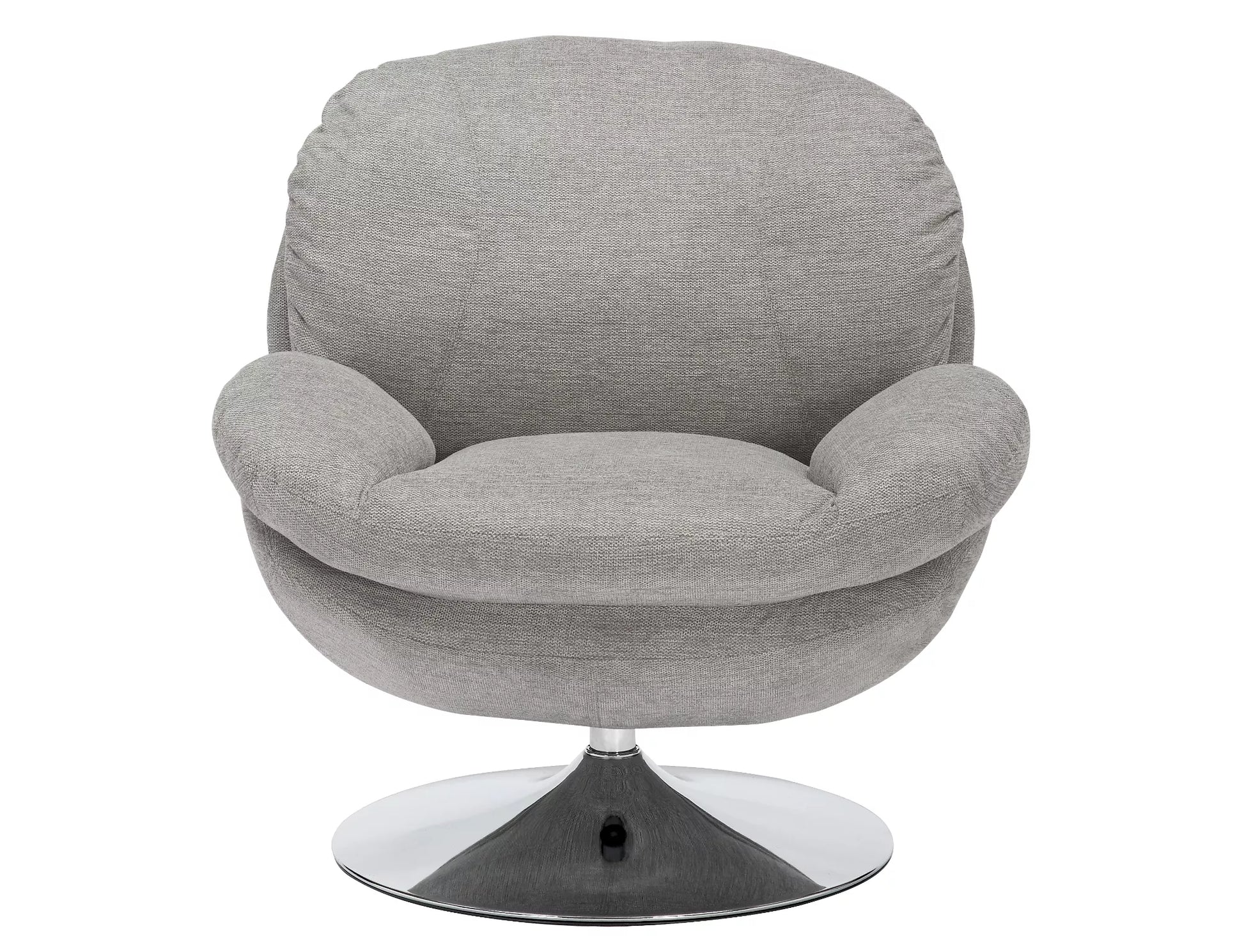 Krēsls Robs 83/45/62 cm gaiši pelēks/hroms - N1 Home