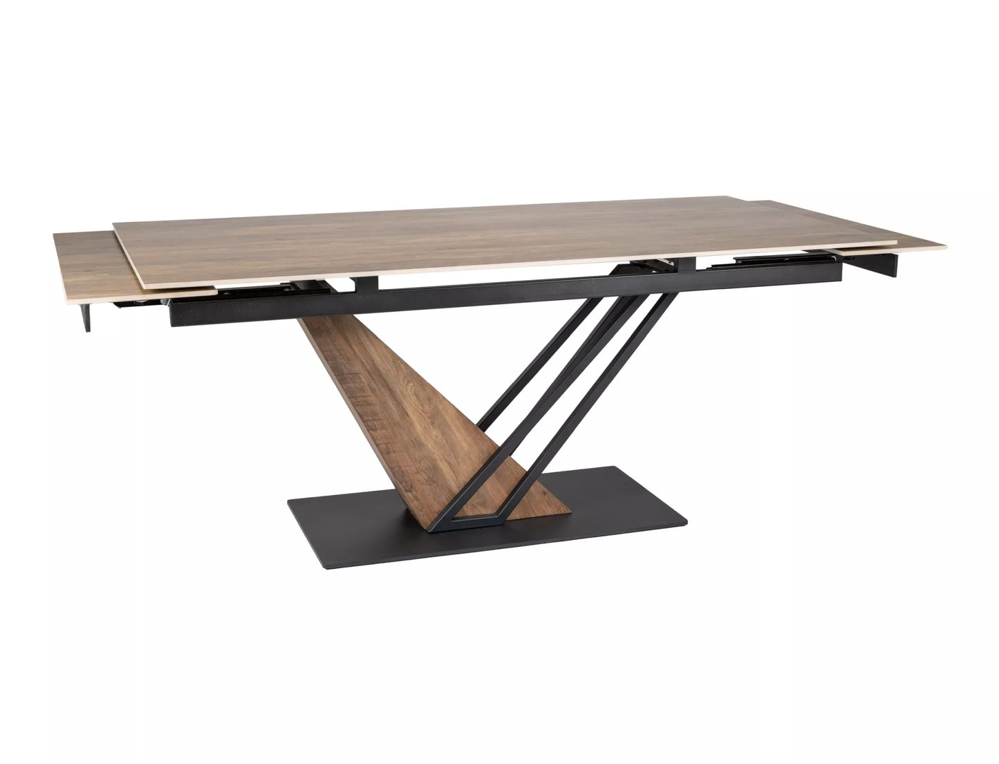 Galds Geno 160(180)-240/90/75 cm ozols/koka efekts - N1 Home