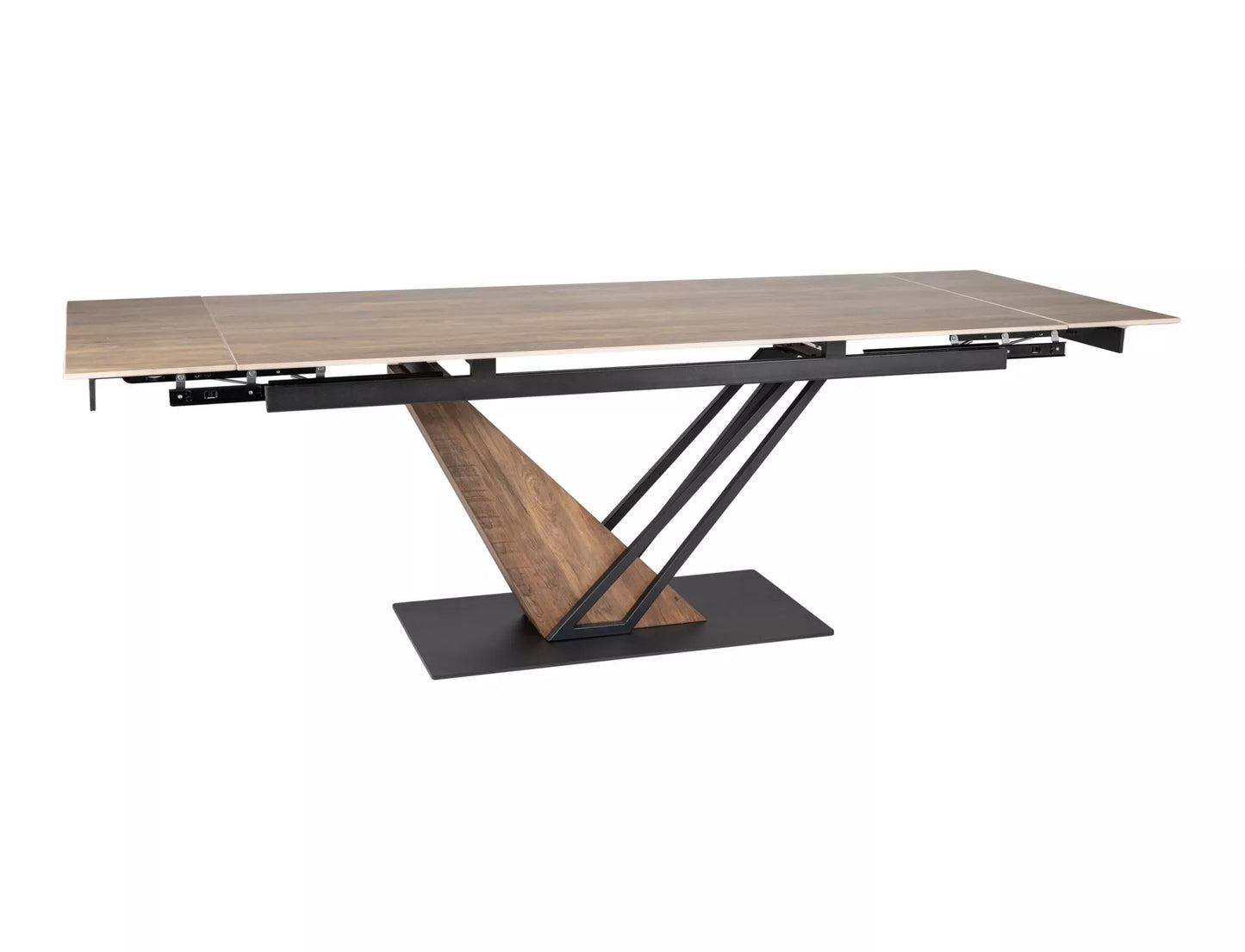 Galds Geno 160(180)-240/90/75 cm ozols/koka efekts - N1 Home