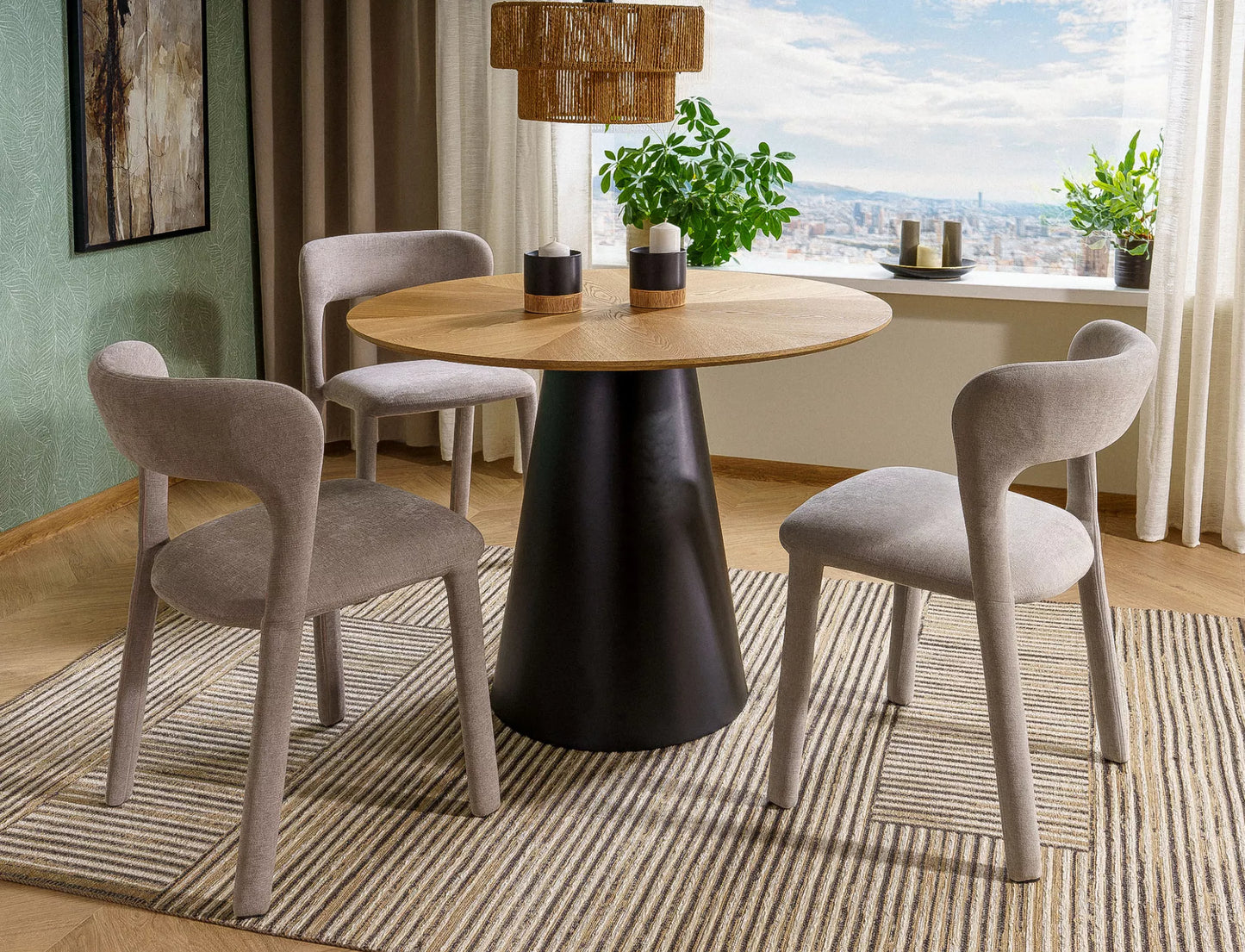 Galds Ange 75/100 cm ozols - N1 Home