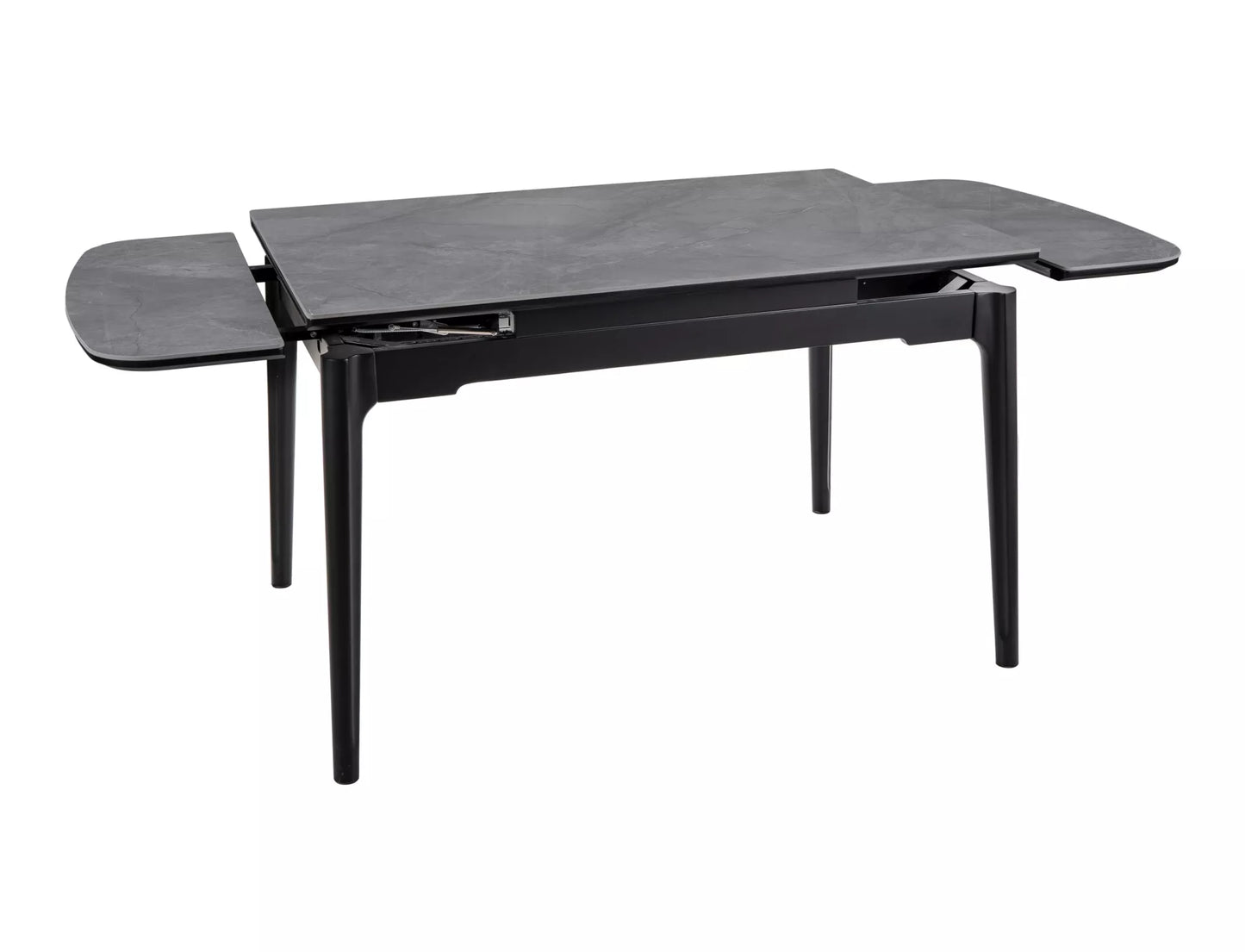 Galds Sent 120/180/80/75 cm pelēks spīdums / melns matēts - N1 Home