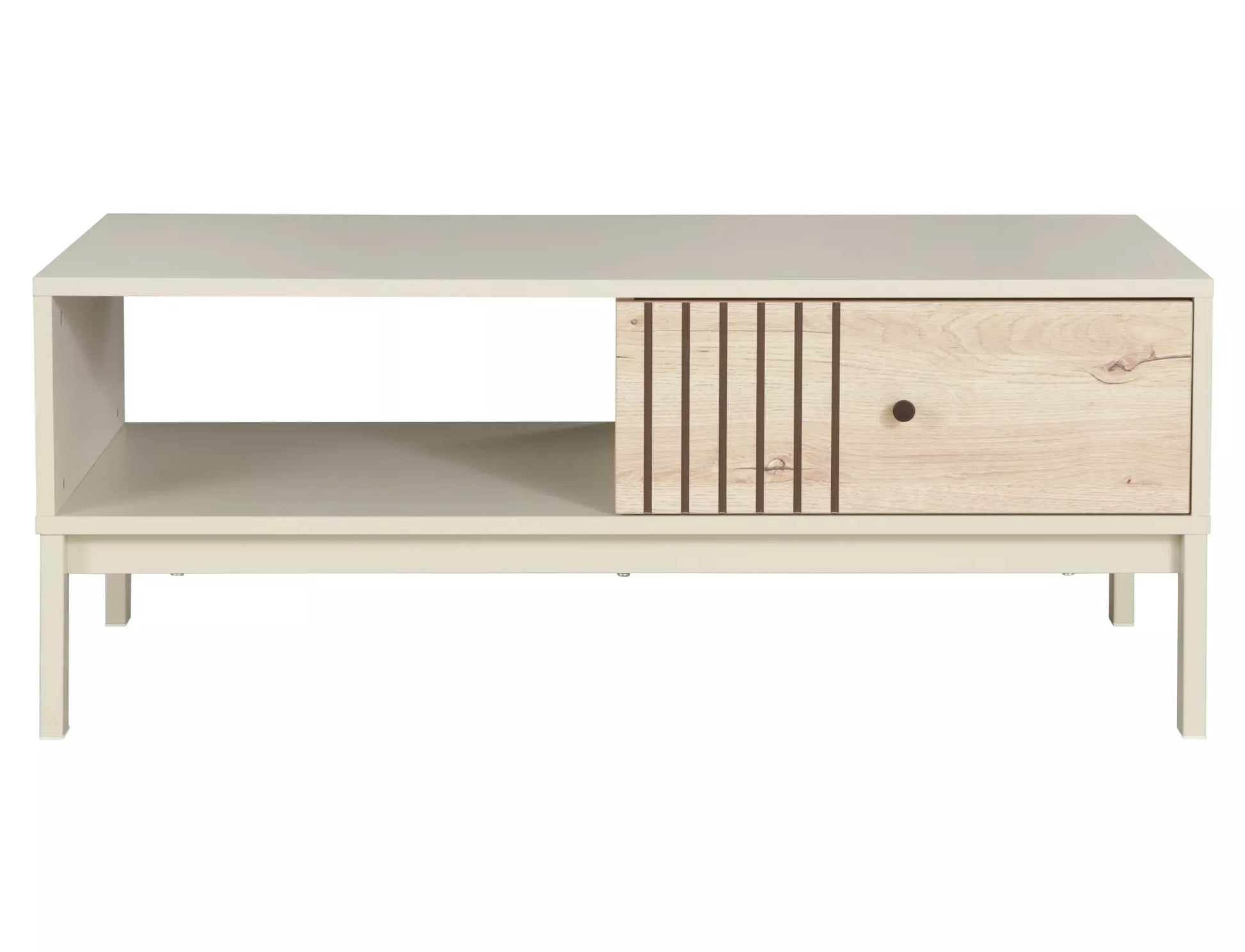 Kafija sgalds Frosi 40/50/100 cm netīri balta/ozols - N1 Home