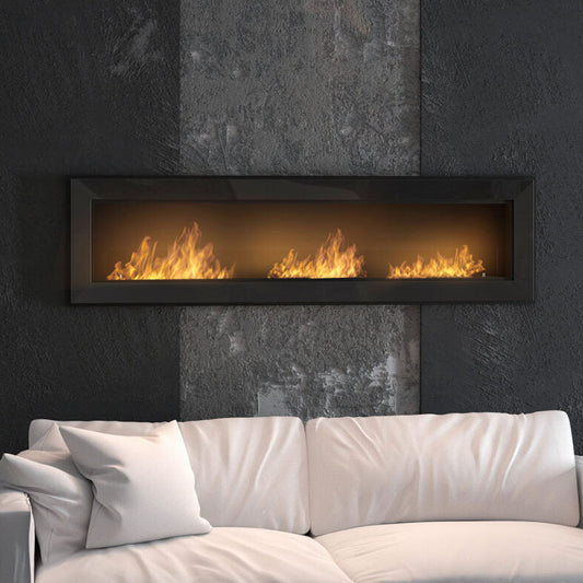 Biokamīns Frams 1800 180/49/20 cm melns - N1 Home