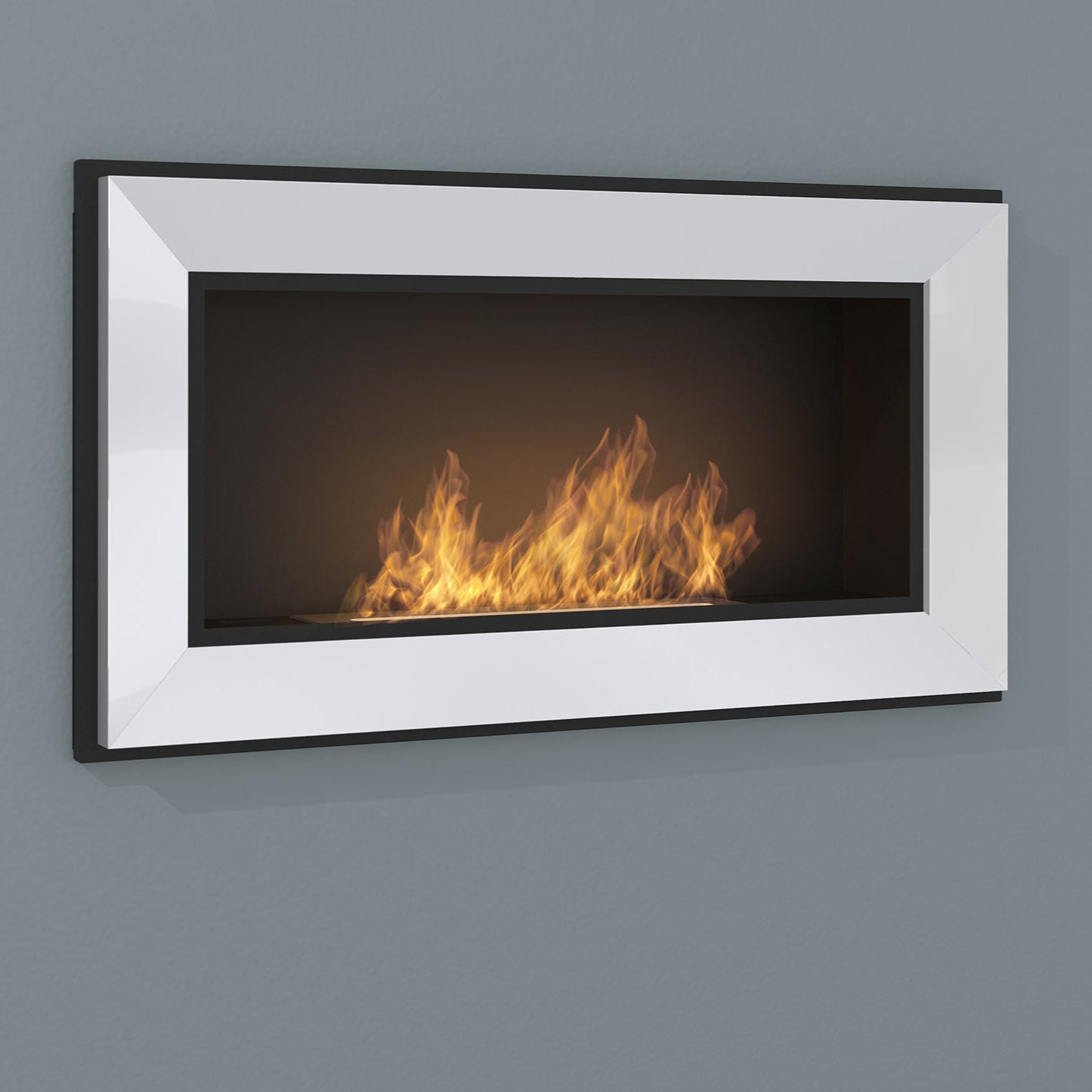 Biokamīns Frams 900 90/49/18 cm balts - N1 Home