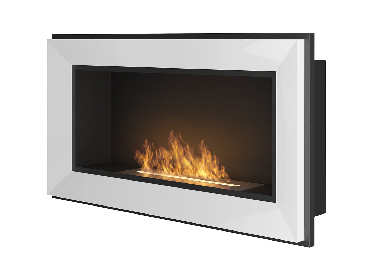 Biokamīns Frams 900 90/49/18 cm balts - N1 Home