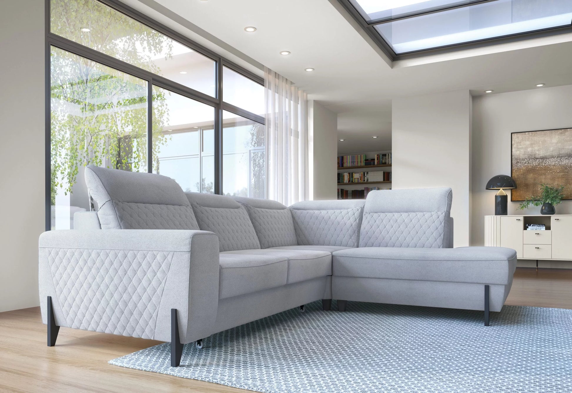 Dīvāns Freda 269/226/85 cm Bubble 07 - N1 Home