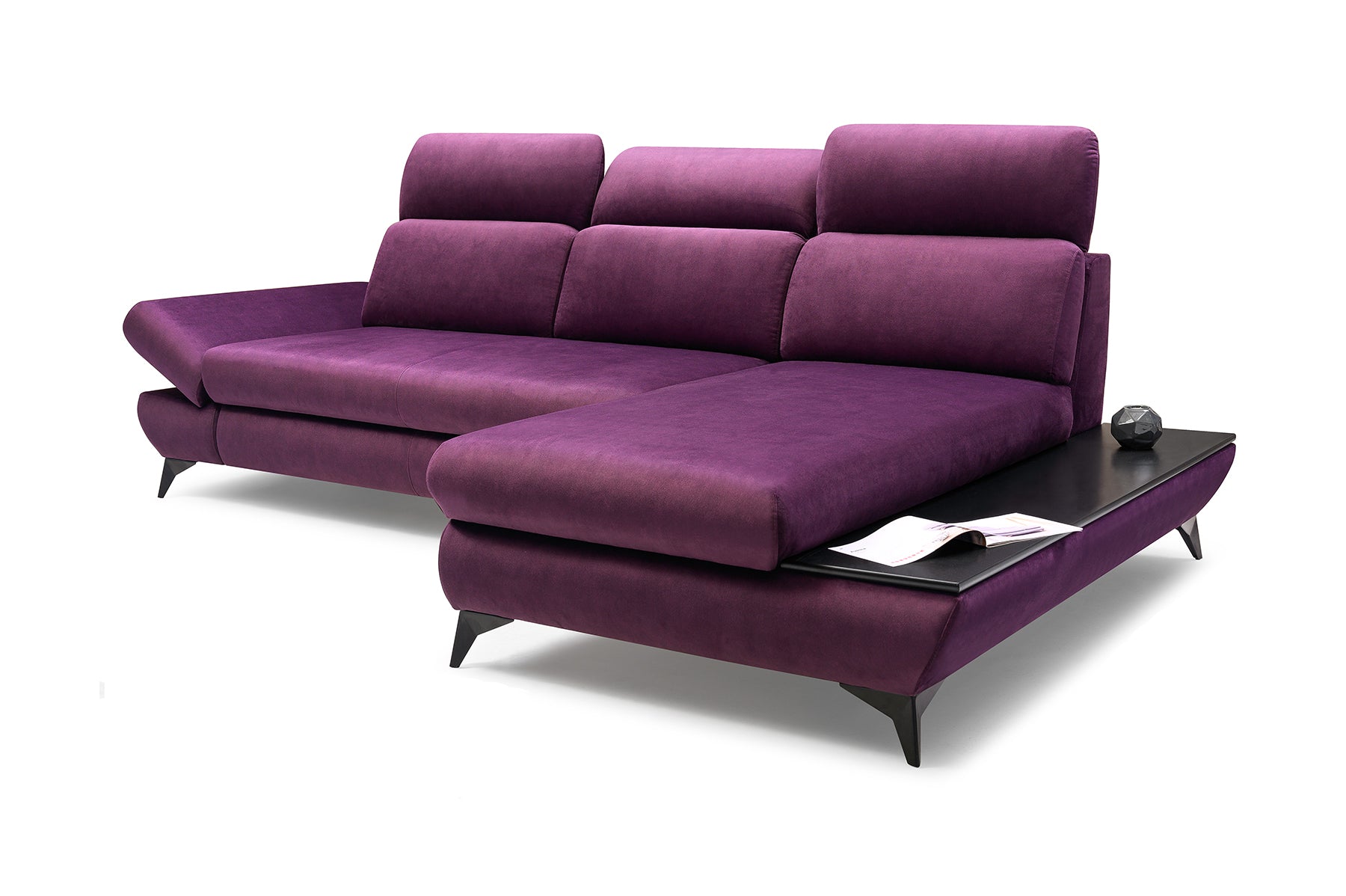 Dīvāns Tito 280/90-120/96-166 cm purple - N1 Home