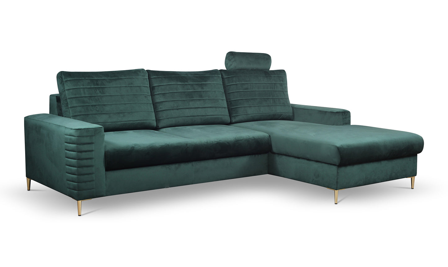 Dīvāns Colis 252/117,5/165 cm jungle green - N1 Home