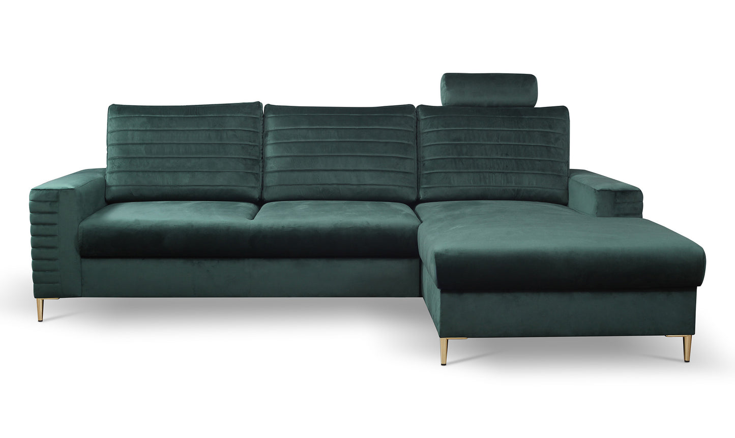 Dīvāns Colis 252/117,5/165 cm jungle green - N1 Home