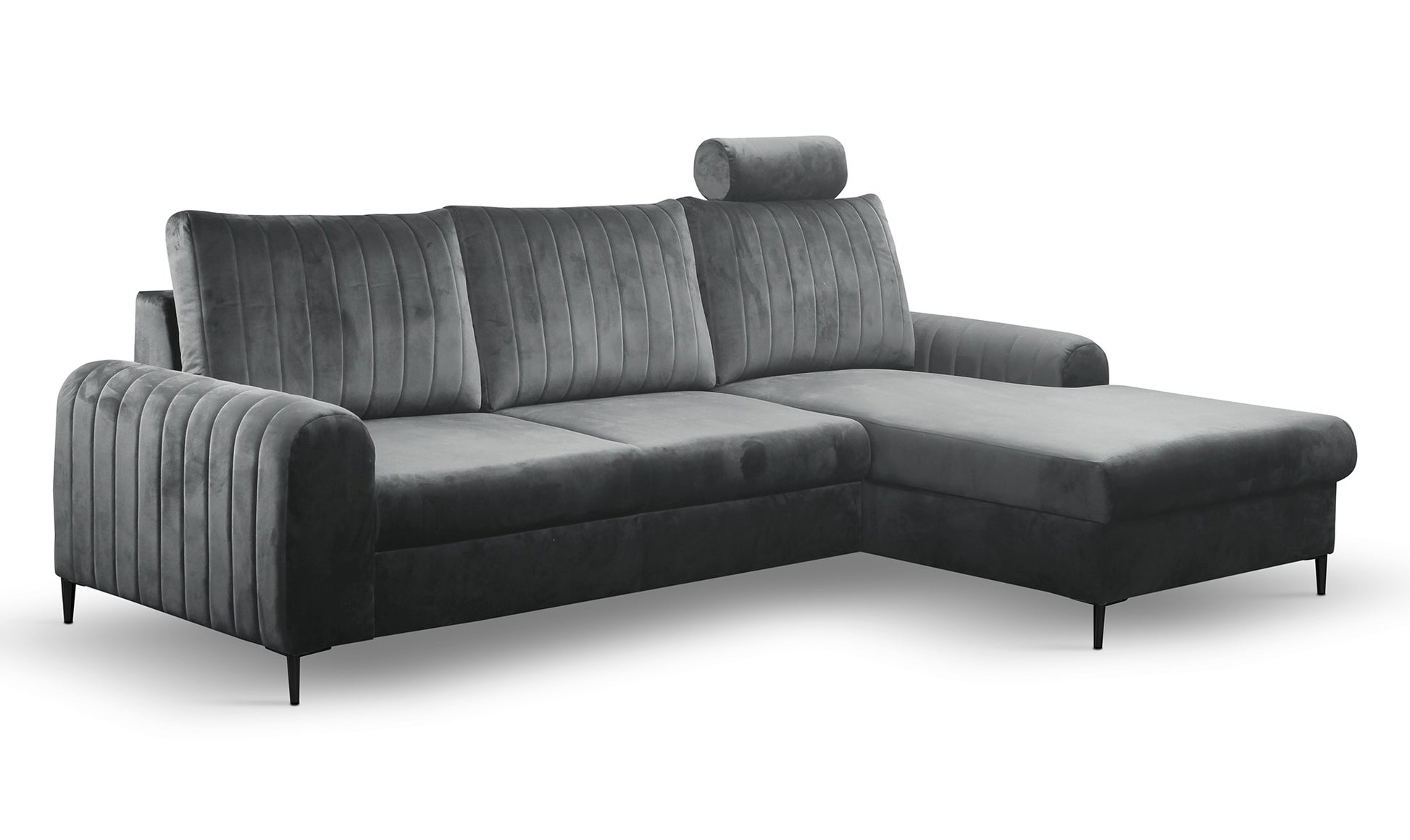 Dīvāns Monaske 252/106,5/90-168 cm anthracite - N1 Home