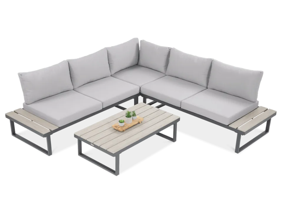 Dārza komplekts Emers gaiši pelēks - N1 Home