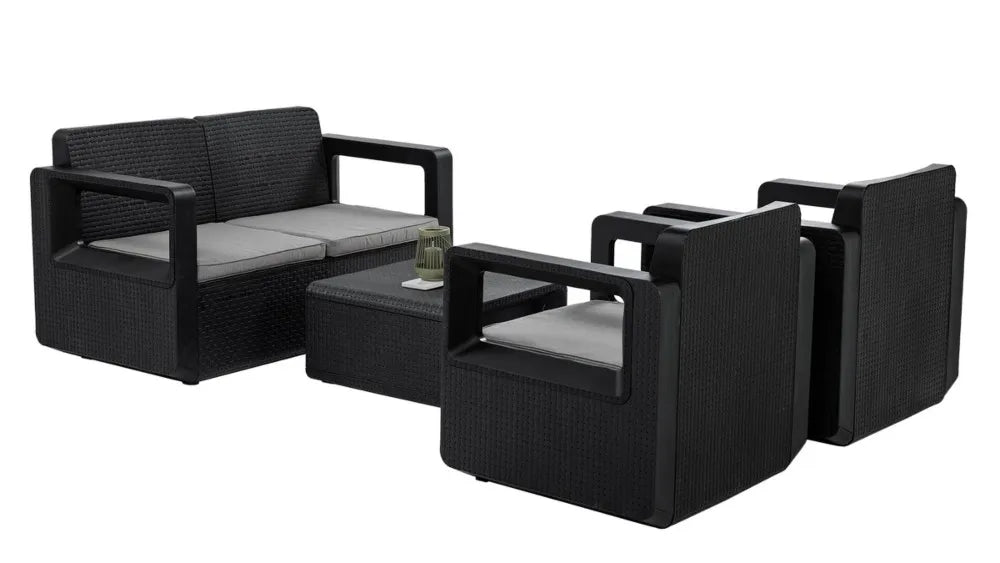 Atpūtas mēbeļu komplekts Veni antracīts - N1 Home