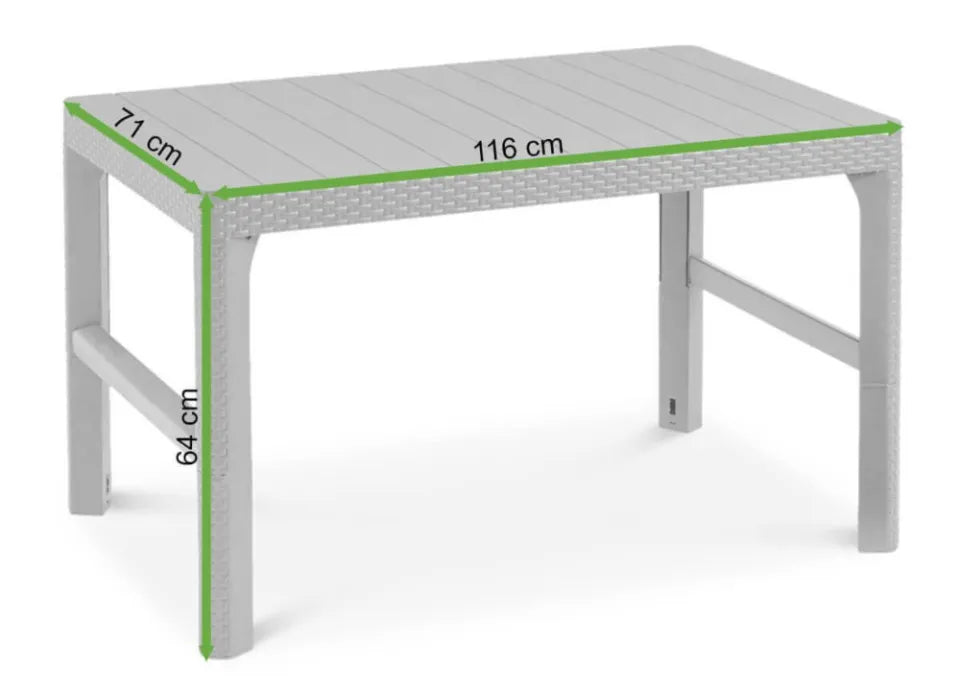 Galds Naro Ly 116/71/40-64 cm brūns - N1 Home