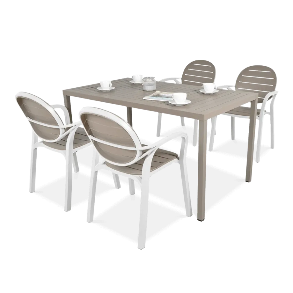 Dārza komplekts Narvi Palmy bianko/tortora - N1 Home