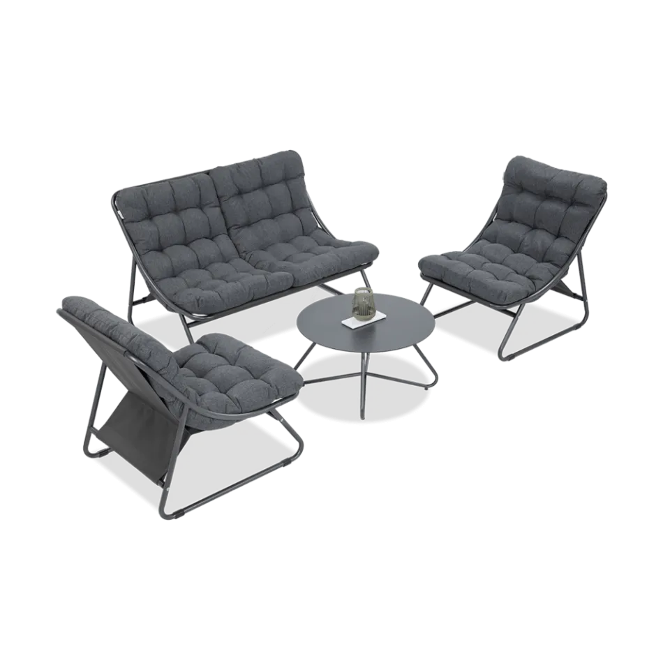 Dārza komplekts Visa tumši pelēks - N1 Home