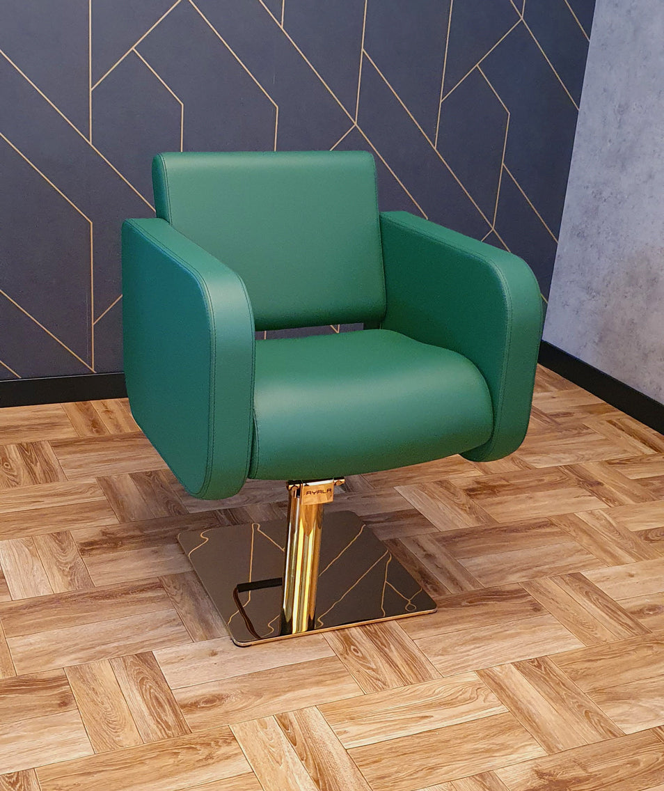 Frizētavas krēsls Globis 65/55/50 cm zaļš - N1 Home