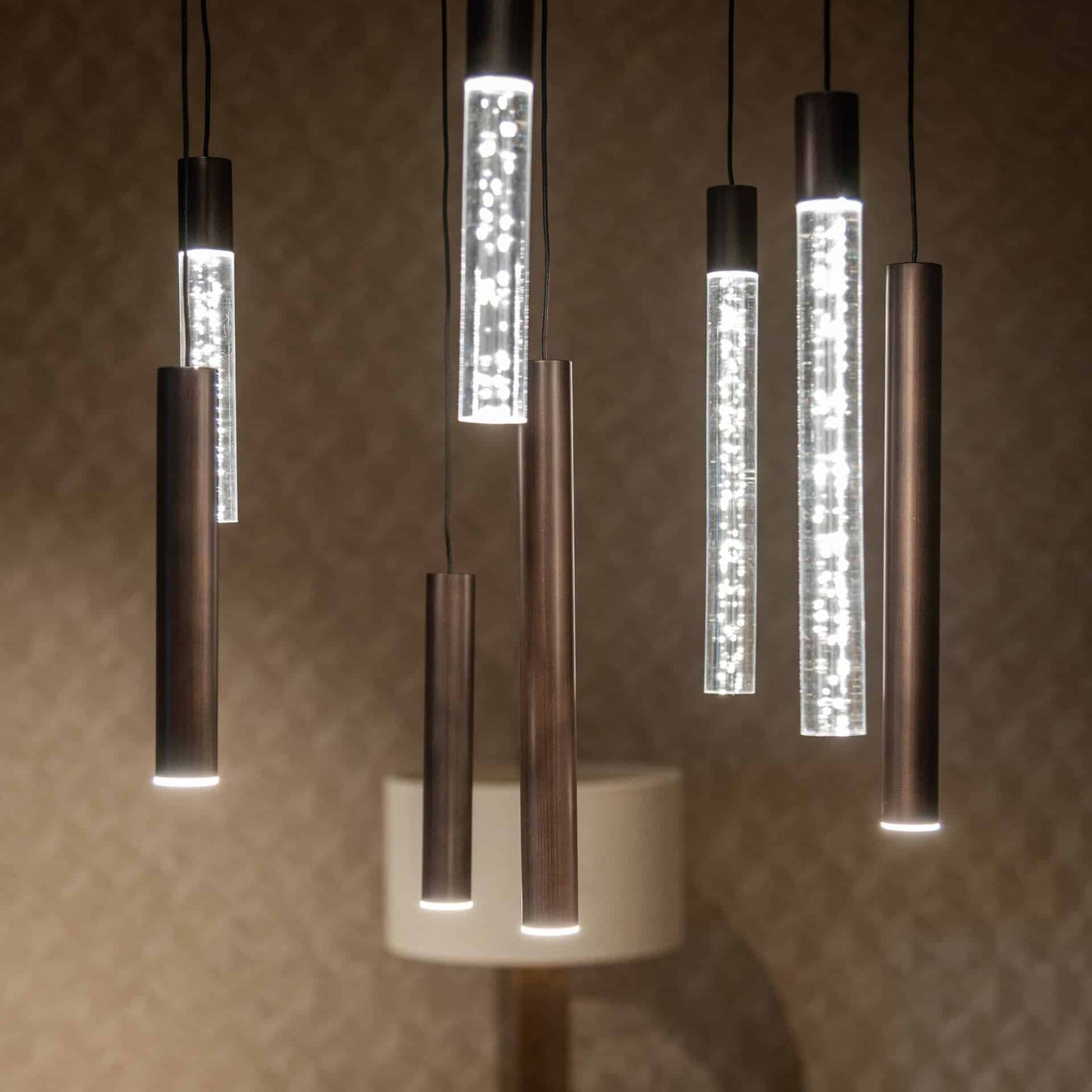 Griestu lampa Oxley L Richmond Interiors 40/115/200 cm bronza