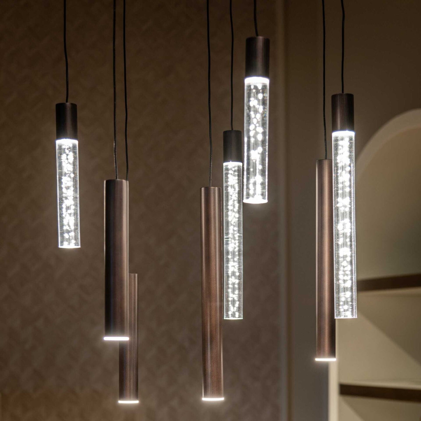 Griestu lampa Oxley L Richmond Interiors 40/115/200 cm bronza