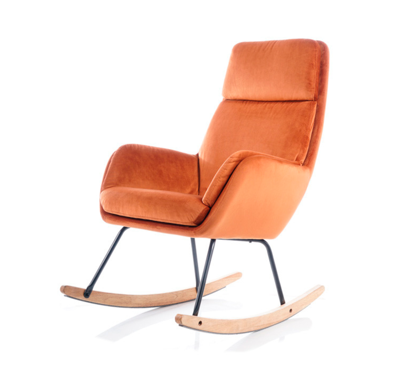Hoover Velvet oranžais šūpuļkrēsls - N1 Home