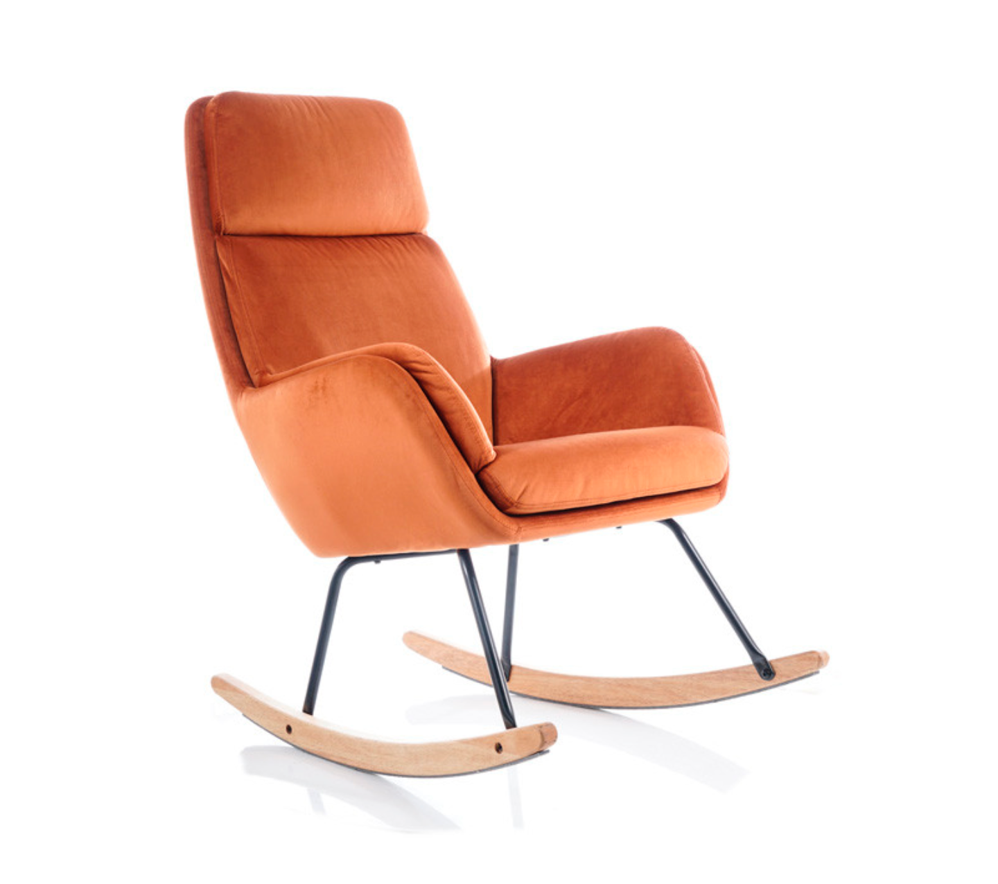 Hoover Velvet oranžais šūpuļkrēsls - N1 Home